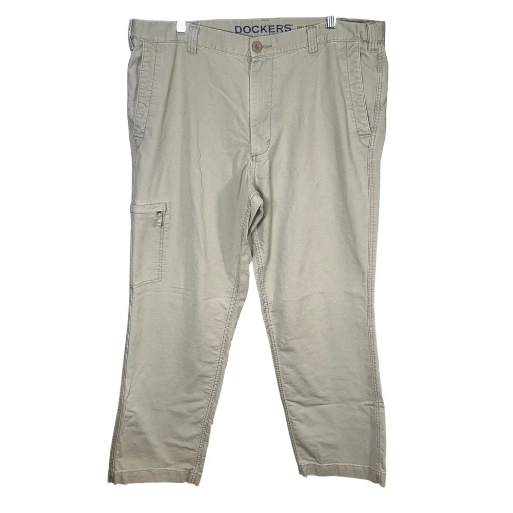 Dockers D3 Classic Fit‎ Khaki Pants Men's 40x32 Beige Casual Chino Trousers